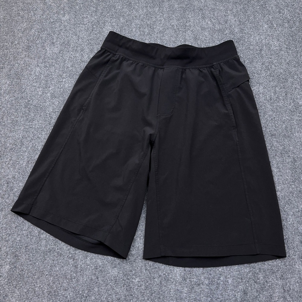 Lululemon Core Shorts Mens Medium Gray 11" Linerless Athletic Gym Drawstring EUC